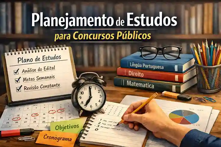 Como montar um planejamento de estudos realmente sustentável para concursos públicos