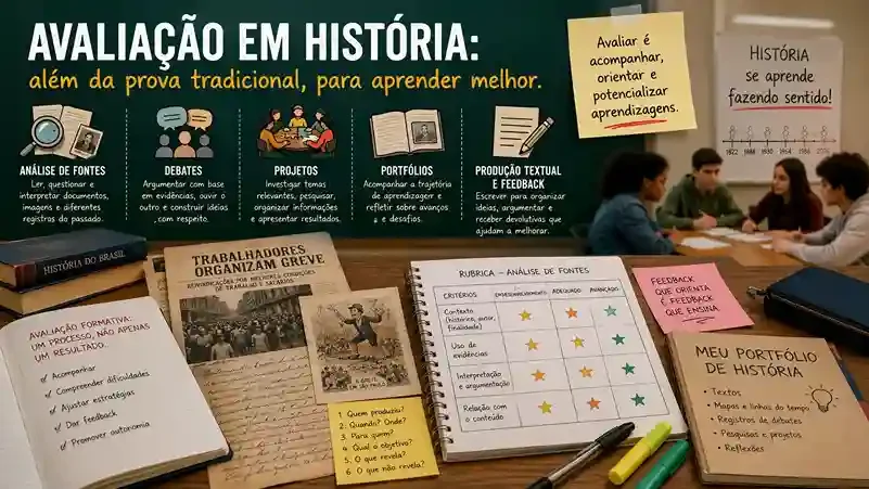 Avaliar História além da prova: caminhos formativos na sala de aula